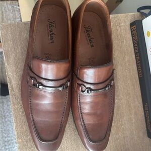 Florsheim Men's Leather Slip-On Loafers with Metal Accent